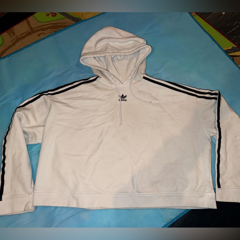 Size XL cropped Adidas hoodie 
Women’s
